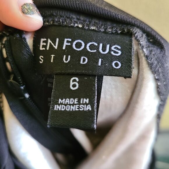 Enfocus Studio Drop Waist Lace Detailed Dress - Picture 7 of 8